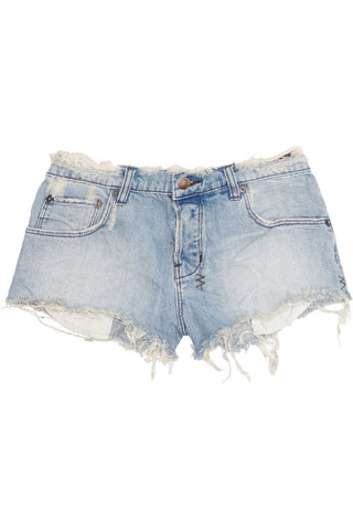 Alberceque distressed denim shorts