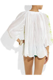 Alaia embroidered voile kaftan